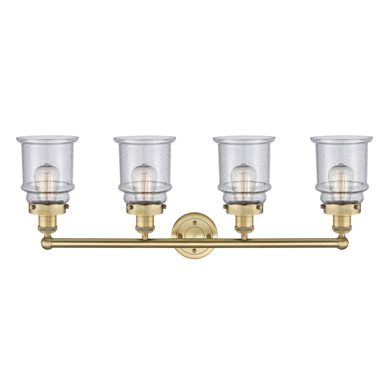Cailen 4 - Light Dimmable Vanity Light, Seedy, Brushed Brass