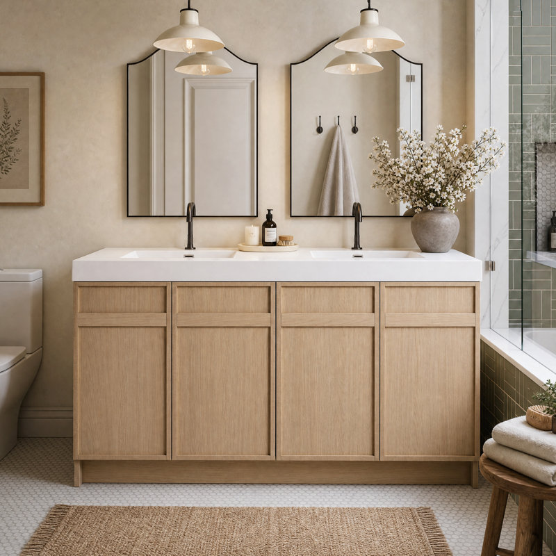 Charest Freestanding Bathroom Vanity with Sink