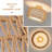 Handmade Rattan Flush Mount Ceiling Light With Fabric Shade, Boho Farmhouse Light Fixture For Bedroom Hallway-107608709