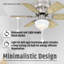 52'' Ceiling Fan with LED Lights