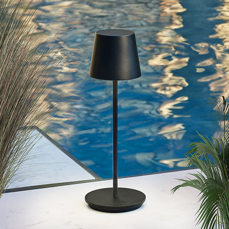Nevis Accent Rechargeable Table Lamp, Black