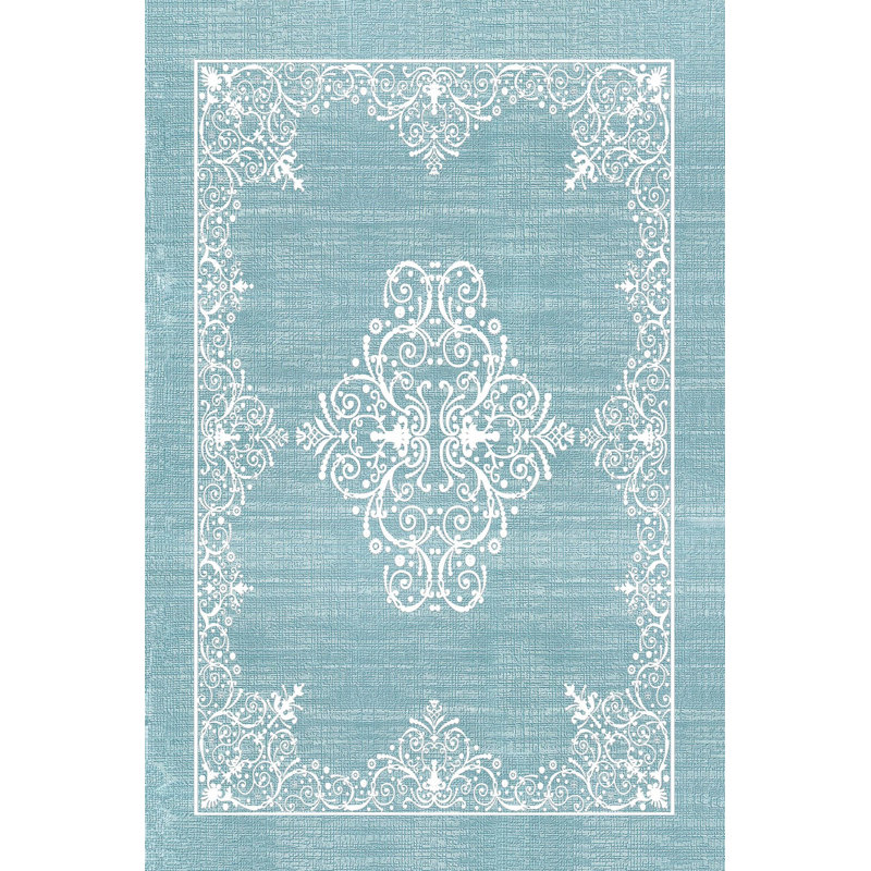 Stylish Woven Carpet (4 x 6 Feet), 100% Polyester, 0.3 in Pile Height | Antibacterial, Non-Slip PVC Dot Underside | Machine Washable, 3D Digital Printed Design | Perfect for Living Room, Bedroom & Office Decor