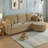 Sectional Sofa with Storage Ottoman-973862691
