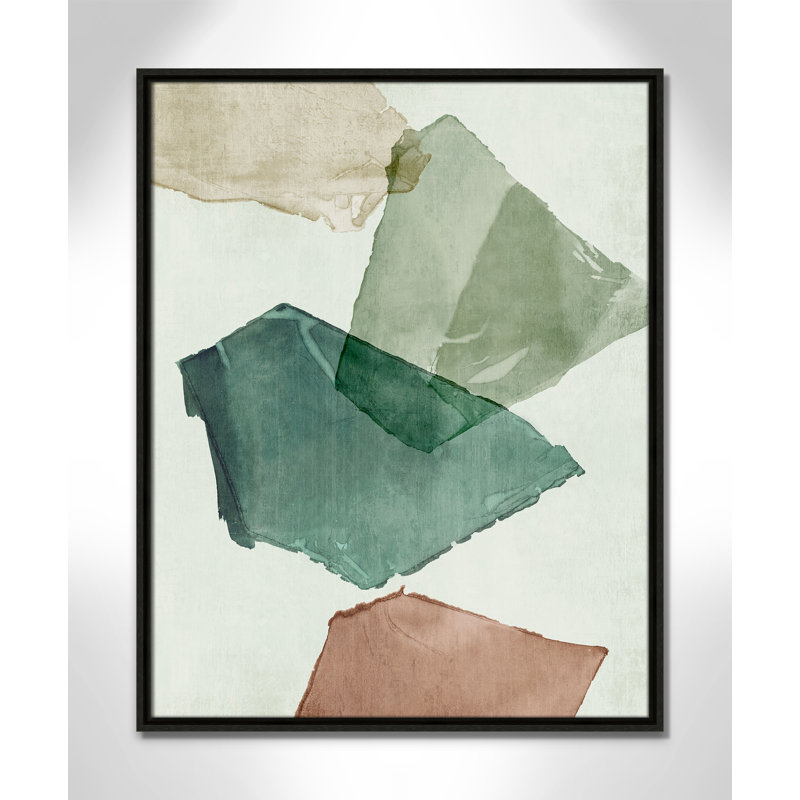 «Fragments in Soft Collision I Print» par Emma Peal, H 29,5 po x l 23,5 po, Flottant espresso