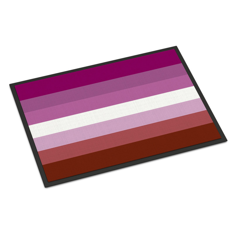 Tapis de porte USA Gay Pride, l 18 po x L 27 po, Fierté lesbienne