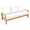 Monterey Outdoor Teak Sofa 3 - Seater with Sunbrella Cushions