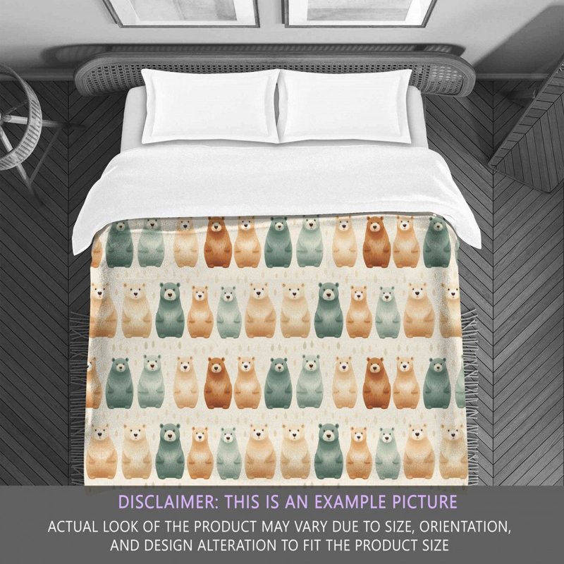 Seamless Bear Bedding, Twin Comforter