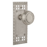 Craftsman Plate with Mission Door Knob