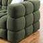 Olive 2 boucles avec dossier divisé et lignes épurées, convient aux espaces de vie principaux, décoration intérieure contemporaine, revêtement en bois d'eucalyptus, offrant un confort moyen à doux, guimauve