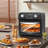 12.5 Quart 7-In-1 Convection Toaster Oven With 5 Pre-Set Menus For Roasting, Baking, Grilling, Broiling, Toasting, Dehydrating, And Defrosting