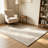 4x6ft Brown 3D Geometric Jacquard Area Rug, Ultra Soft Non-Slip Washable Rug for Living Room Bedroom-559933966