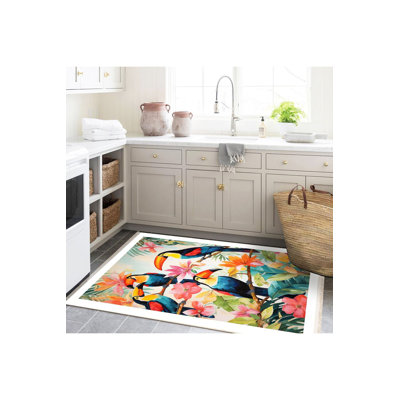 Tapis tissé lavable à la machine