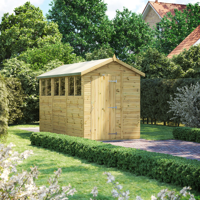 Powersheds 12 x 6ft Premium Pressure Treated Timber Apex Garden Shed
