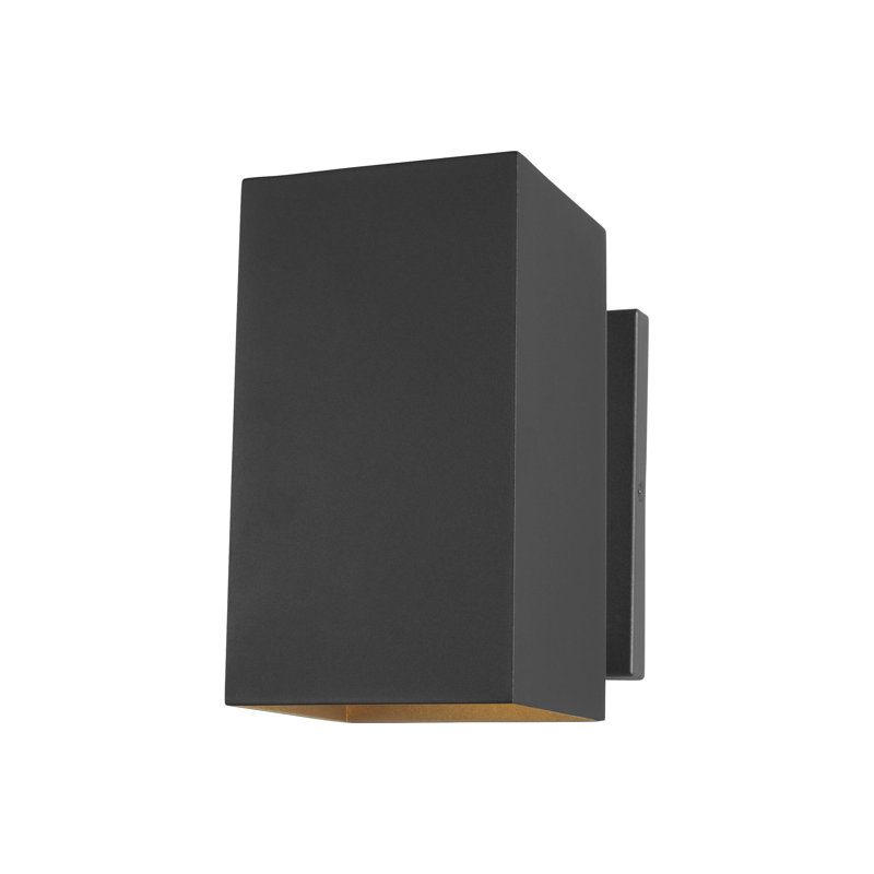 Applique murale d'extérieur Dyer, Noir, Non, H 9 po x l 5 po x P 7,75 po