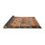 Tapis contemporain orange / jaune / noir-1276936260
