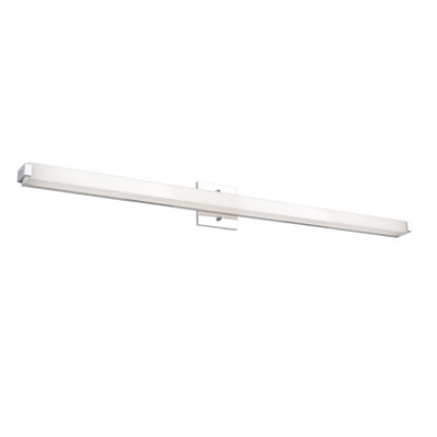 Barre de salle de bain chromée à 1 lumière DEL à intensité variable Latitude Latitude