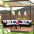 Fionnula 6 Piece Rattan Sectional Seating Group With Sunbrella Cushion Covers