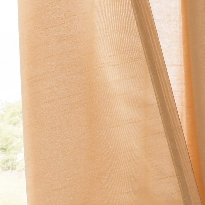 Belterra Sheer Curtain Pair, Gold