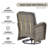 7-Piece Outdoor Patio Wicker Relaxed Fire Pit Set With Swivel Chairs And Ottomans-1542513232