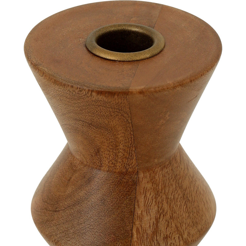 Bougeoir de table en bois 6 po