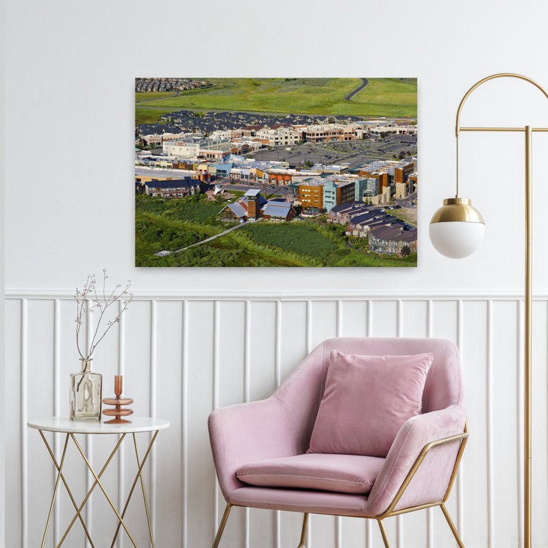 Aerial View Of A Town Park City Utah USA by Scott M. Tansey - Wrapped Canvas Print, 60.96 cm H x 91.44 cm W