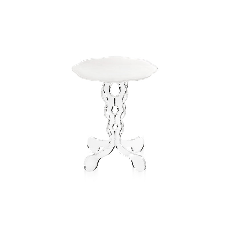 Tommye Pedestal Coffee Table, 44cm H x 36cm W x 36cm D, White