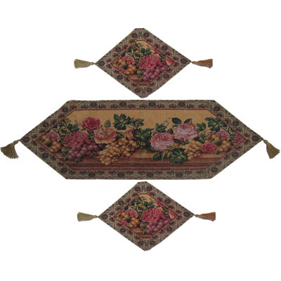 Schroeders 3 Piece Woven Table Runner Set