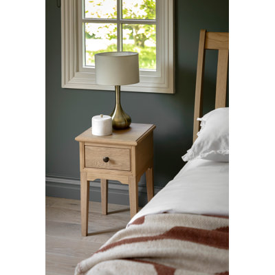 32cm W Solid Wood Bedside Table