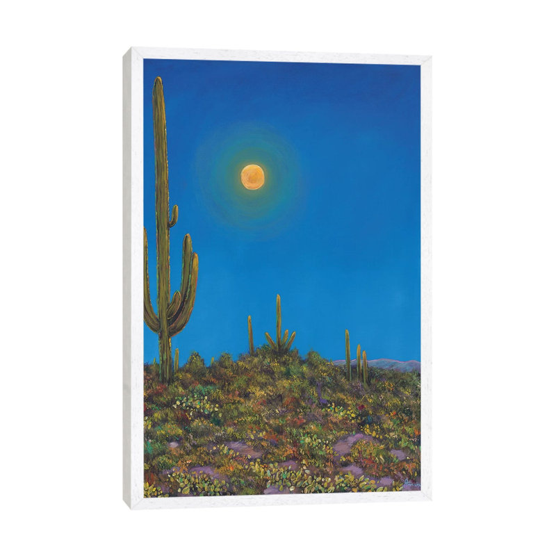 Moonlight Serenade by Johnathan Harris - Painting on Canvas, 66.04 cm H x 45.72 cm W, White Framed