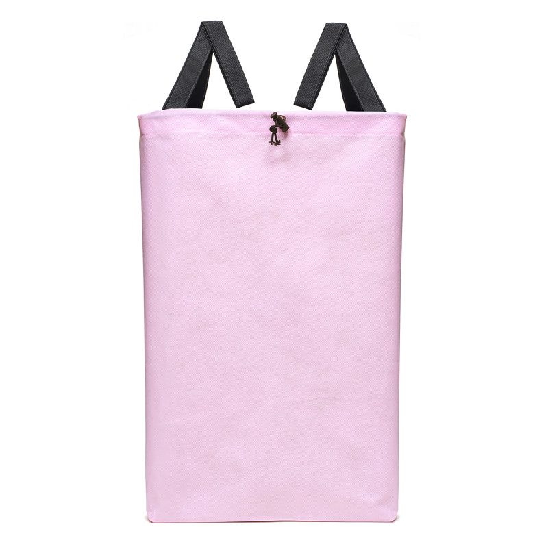Cotton/Canvas Laundry Bag with Handles, Pink