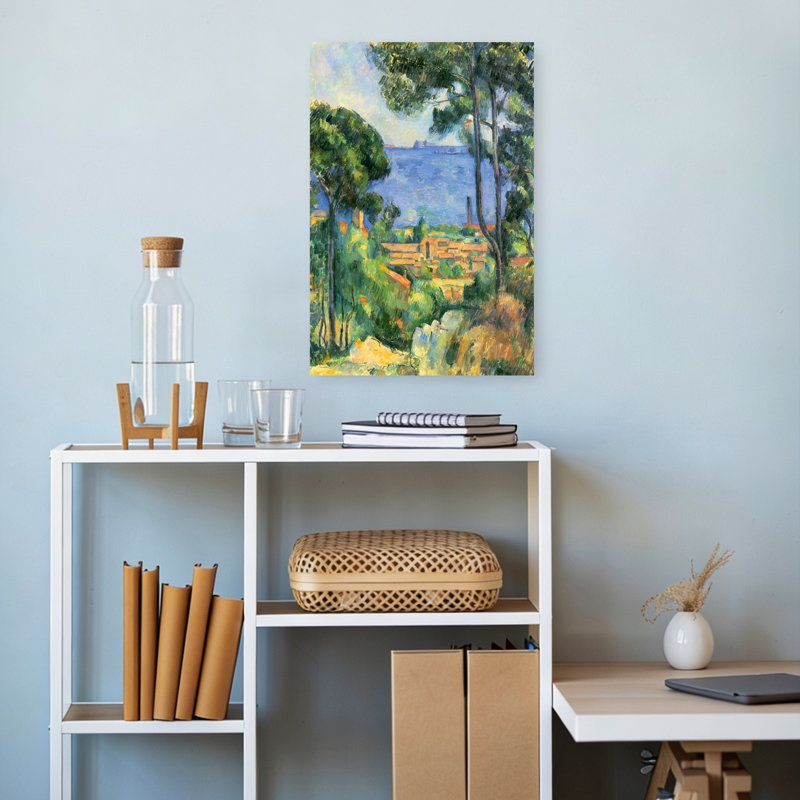«Forest of Trees», reproduction d'art classique classique de la forêt côtière abstraite, H 18 po x l 12 po