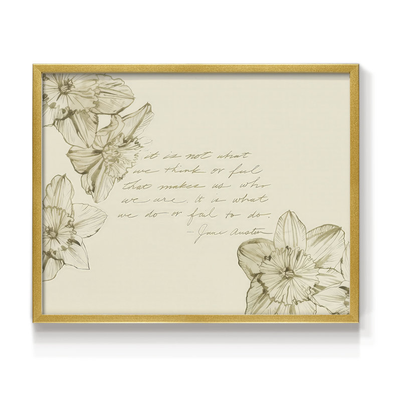 Austen's Advice I -Framed Print - Restickable