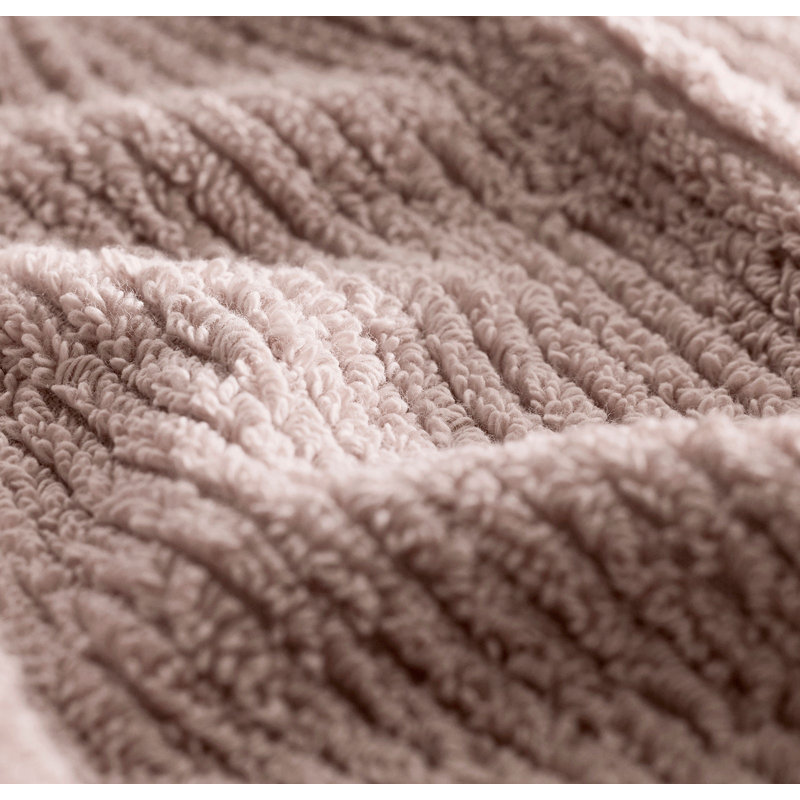 Turkish Ribbed Ribbed Bath Sheet, Dusty Rose