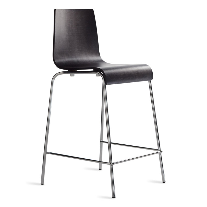 Full Back Bar & Counter Stool, Graphite Oak, Counter Stool (24.5" Seat Height)