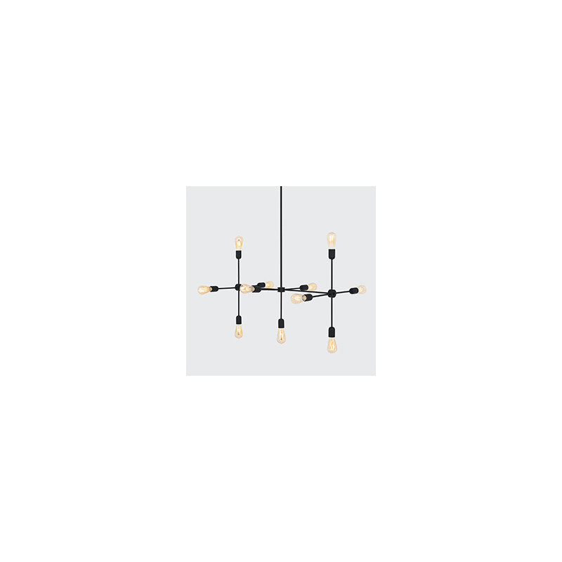 Triso 11 - Light Unique/Statement Pendant, Black