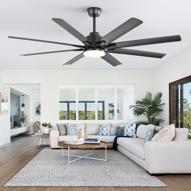 Brixham 66" Ceiling Fan with LED Light & Smart Control