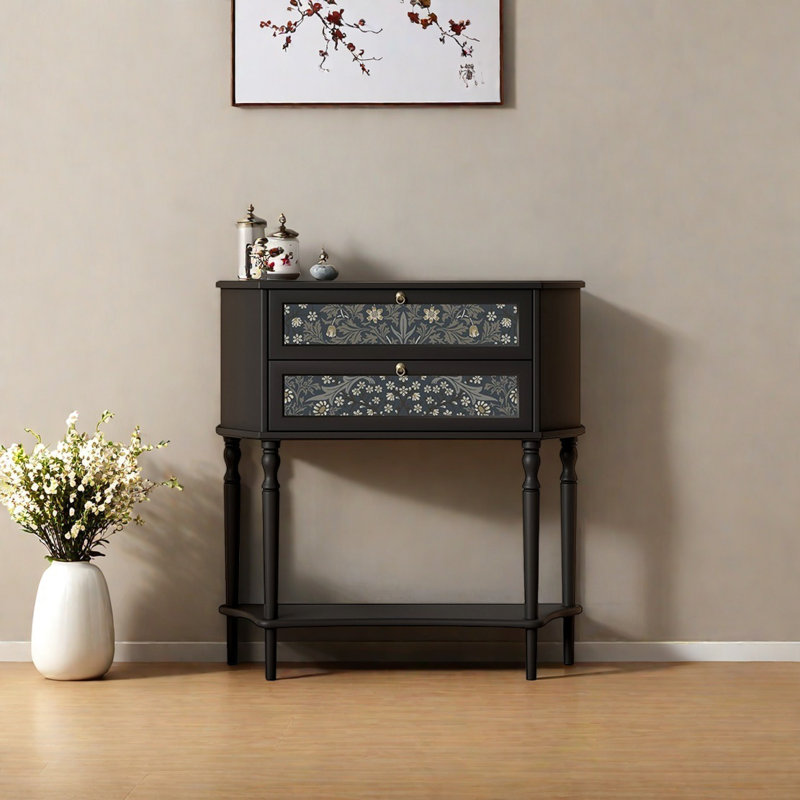 Retro Minimalist Solid Wood Console Table