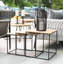 Chaise d'appoint en teck Sasha