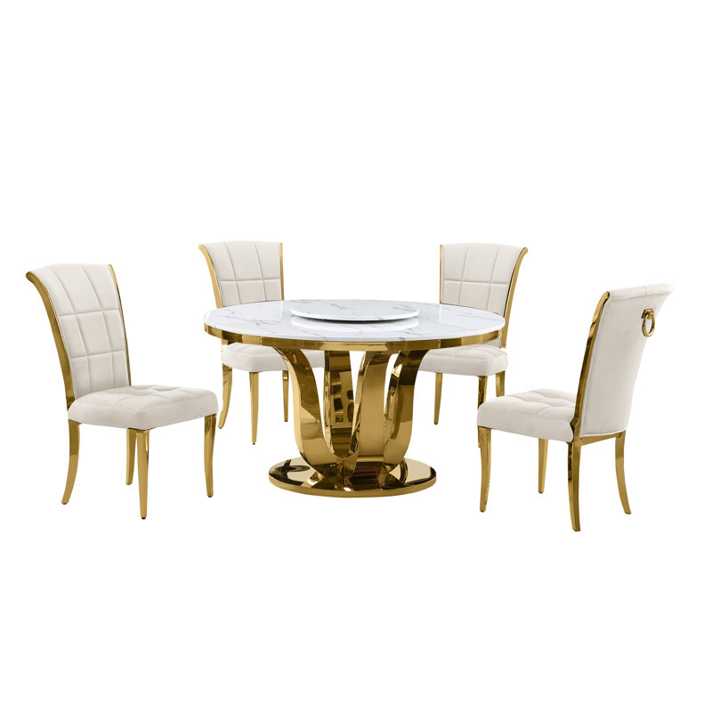 Ensemble repas 54 po Ridgefield, Crème