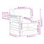 Beca 69cm Wide Patio Sofa with Cushions-25001429-25001436