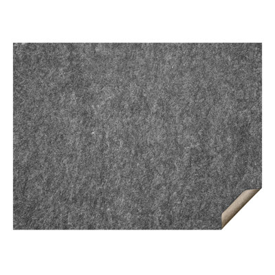 Slip-Resistant Rug Pad - Protective Cushioning Carpet Pad - 8' x 10' - 1/4"Thick - Dual Surface - Polyester Felt + Latex - Gray - 7-8㎡ Area Carpet Padding Rug Cushion Safe, Designed for All Floors