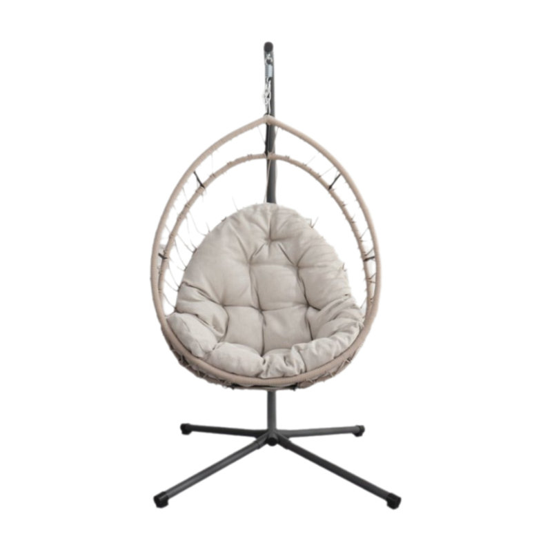 Chaise hamac d'extérieur en forme d'œuf avec support, chaise berçante d'intérieur, chaise hamac d'extérieur en forme d'œuf