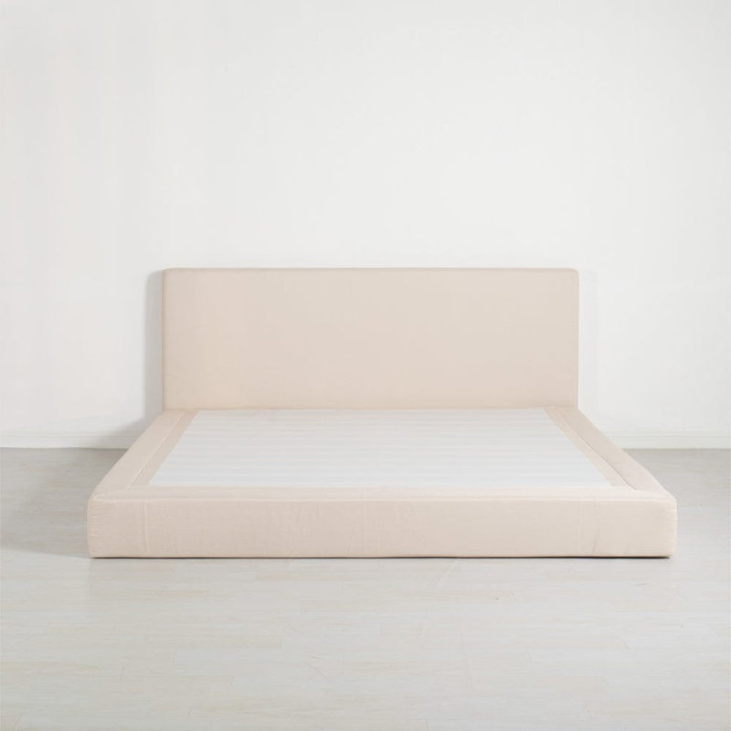 Upholstered Bed, Beige, Kingsize (5')