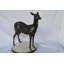 Biche - statue de bébé cerf en bronze - Taille: L 30 po x l 8 po x H 30 po.