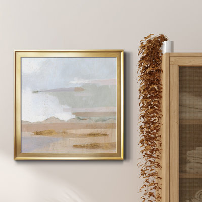 «Abstract Coastland I», reproduction encadrée de qualité supérieure - prête à être accrochée
