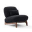  2 Pieces Upholstered Accent Chair, Sharpa Tilt-Back Lounge Chair With Wood Leg-179208913