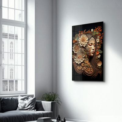 Elegant Tempered Glass Wall Art Painting | 100% Tempered Glass, Thickness: 0.16 inches | UV Printed for Vibrant Colors & Durability | Perfect for Home Decor & Modern Aesthetics