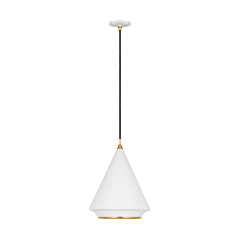 Stanza 1 - Light Pendant, 13.13" H x 19" W x 19" D, Matte White