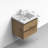 24 Inch Fully Assembled Single Floating Bathroom Vanity With Solid Surface Sink-687840294
