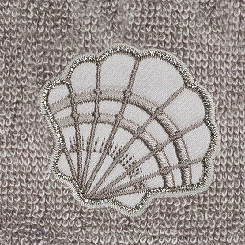Ensemble de serviettes 100% coton turc 2 pièces SHELL ROW, Gris anthracite